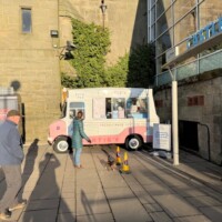 Hagerstonston Castle Pavilion Ice cream van